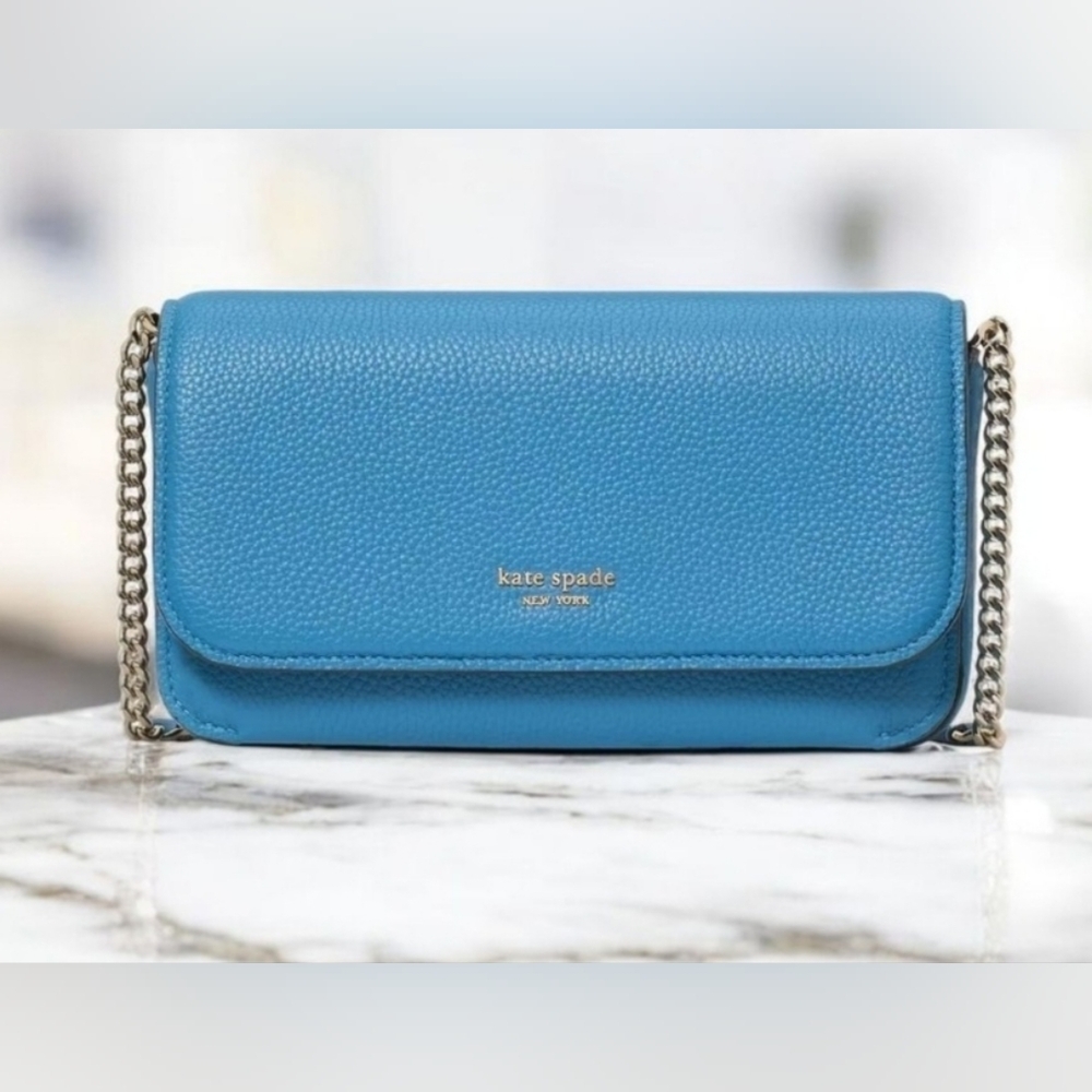 💙 Kate Spade Ava Flap Chain Wallet 💙 NWT